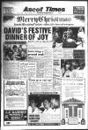 Ascot Times Thursday 24 December 1987 Page 1