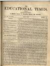 Educational Times Thursday 01 July 1858 Page 1